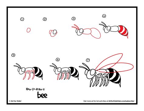 How To Draw A Bee Art For Kids Hub Apprendre Le Dessin Apprendre