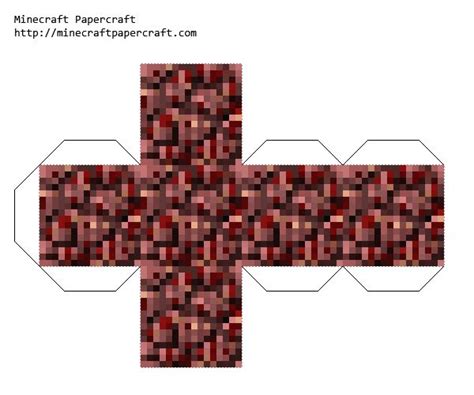 Papercraft Netherrack Minecraft Crafts Minecraft Drawings Minecraft