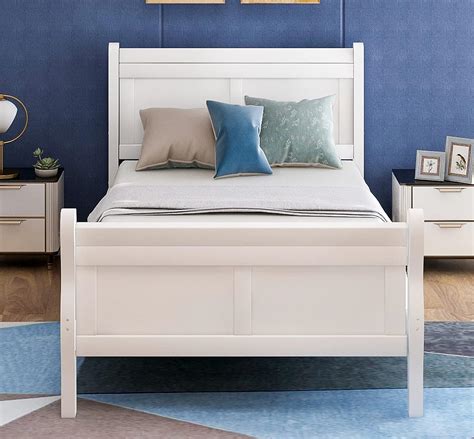 Buy Harper And Bright Designs Wood Platform Bed Twin Bed Frame Mattress