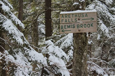 Arethusa Falls Winter Hike Trails Unblazed