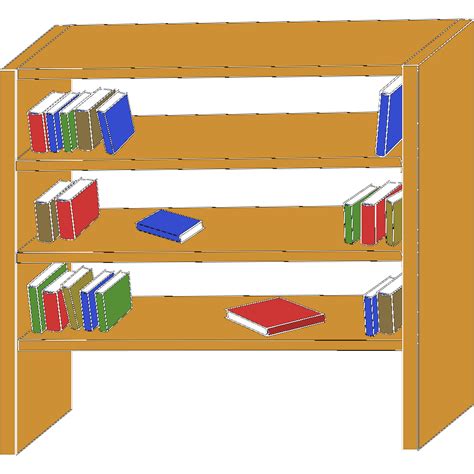 Furniture Library Shelves Books Png Svg Clip Art For Web Download