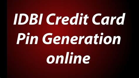 The online service lets to arrange automatic payments, though you can also use the sbi auto debit service by filling in a form or you can go to any sbi branch and pay over the counter. IDBI Credit Card Pin Generation | Change Online - YouTube