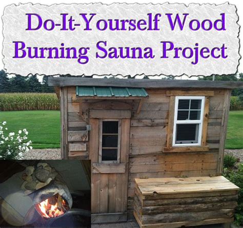 The lumber at the bottom of the stack is probably weighed down sufficiently by the wood on top of it, but boards near the top greatly benefit from added weight. Do-It-Yourself Wood Burning Sauna Project | Sauna diy, Outdoor sauna, Sauna