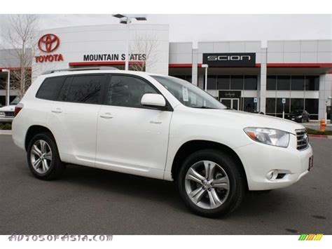 Toyota highlander listings include photos, videos, mileage and features for the highlander se, highlander limited and highlander xle sport utility. 2008 Toyota Highlander Sport 4WD in Blizzard White Pearl ...