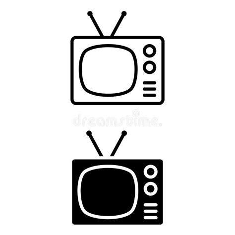 Icono De TelevisiÃ³n Vector SÃmbolo O Signo De IlustraciÃ³n De TV