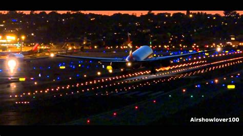 *RARE* British Airways Boeing 777-300ER Dusk Landing San Diego - YouTube