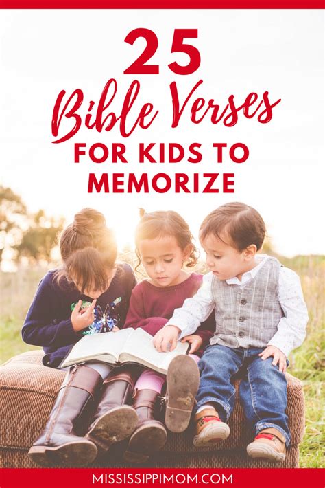 25 Bible Verses For Kids To Memorize And 10 Practical Tips To Help Them