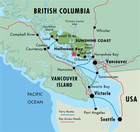 The photo at right shows the canadian parliament building in ottawa, ontario. Map and Directions to Halfmoon Bay, Sunshine Coast BC ...