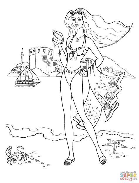 Free download 36 best quality swimming coloring pages at getdrawings. Swimming Suit coloring page | Free Printable Coloring Pages