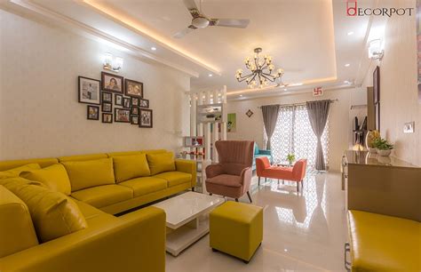 3bhk Home Interior Designers In Whitefield Living Room Interiors