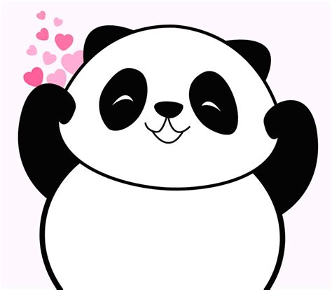 17 Gambar Kartun Panda Pink Kiamedia