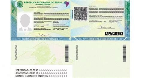 Nova Carteira De Identidade Documento Poderá Ser Emitido Em