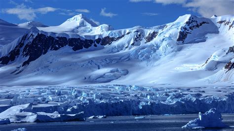 Free Download Hd Wallpaper Blue Landscape Antarctica Ice Cap