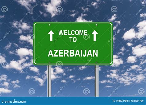 Welcome To Azerbaijan Stock Illustration Illustration Of Sign 148933780