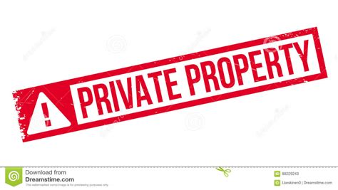Private Property Rubber Stamp Stock Illustration Illustration Of