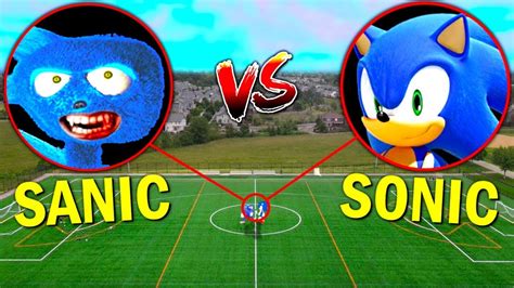 Drone Catches Sanic Vs Sonic From Sonic The Hedgehog 2 Sonic In Real
