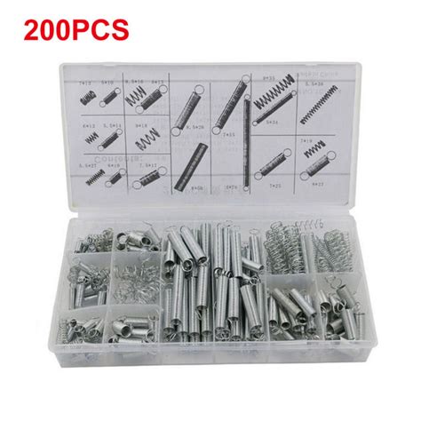 Spring Assortment Set 200pcs Compression And Extension Springs Kit 20