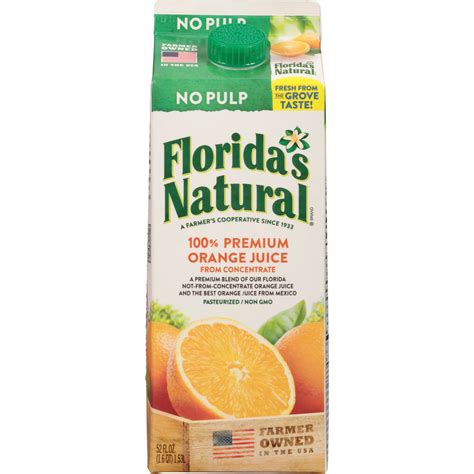 Floridas Natural No Pulp 100 Premium Florida Orange Juice Shop