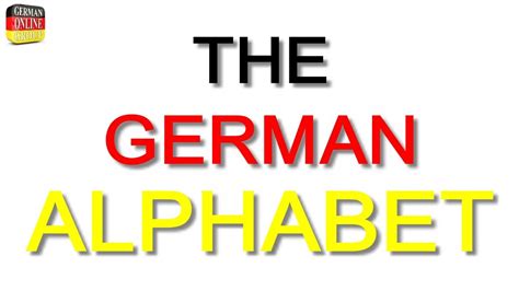 001 German Alphabet Pronunciation Youtube