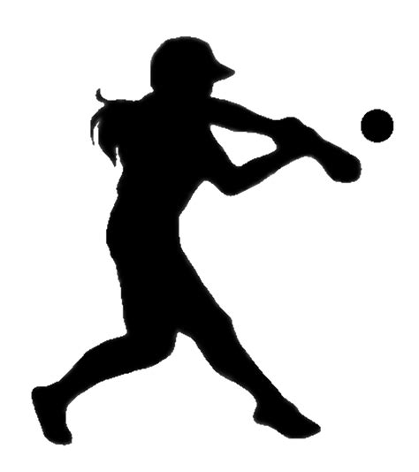 Download High Quality softball clipart silhouette Transparent PNG