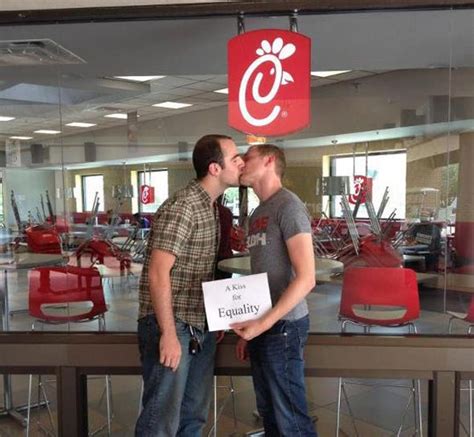 Chick Fil A Kiss In Day Photos Of National Same Sex Kiss Day