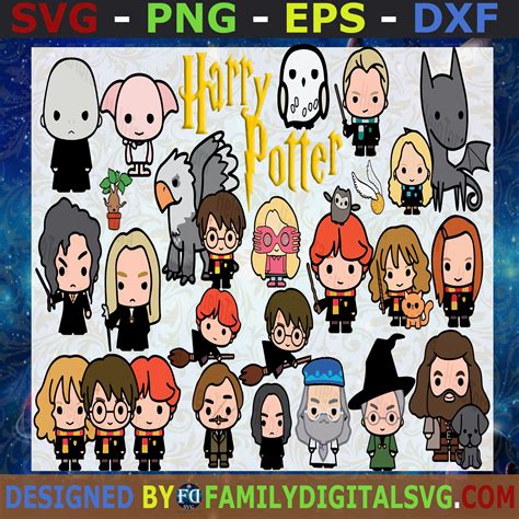 Clipart Cricut Harry Potter Svg Dxf Eps Pdf Png Cutting file Vector