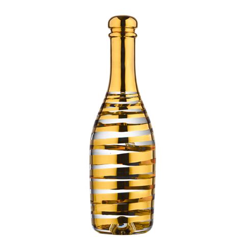 Celebrate Champagne Bottle Gold Kosta Boda Us