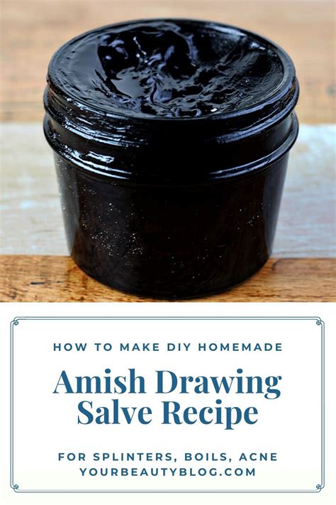 Amish Black Drawing Salve Recipe With Activated Charcoal In 2020