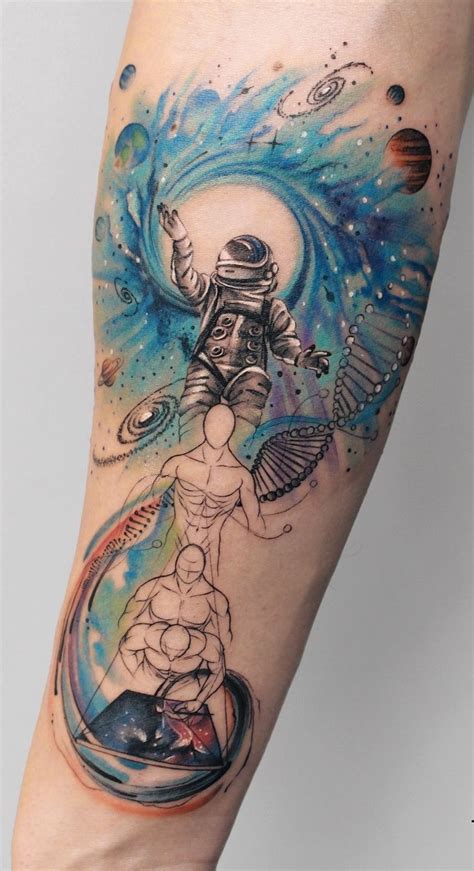 120 Cool Space Tattoo Ideas Galaxy Universe Tattoo Designs
