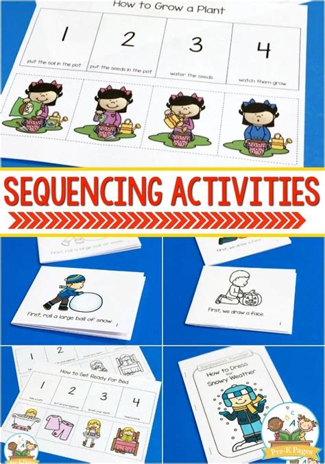 Sequencing Activities For Preschoolers Pre K Pages Sequencing