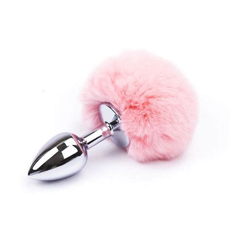 Small Size Metal Rabbit Tail Anal Plug Bunny Tail Butt Plug Anal Sex Toys For Women And Men Bdsm