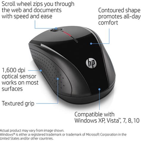 قم بشراء Hp X3000 Wireless Mouse H2c22aaabl Online At Best Price من