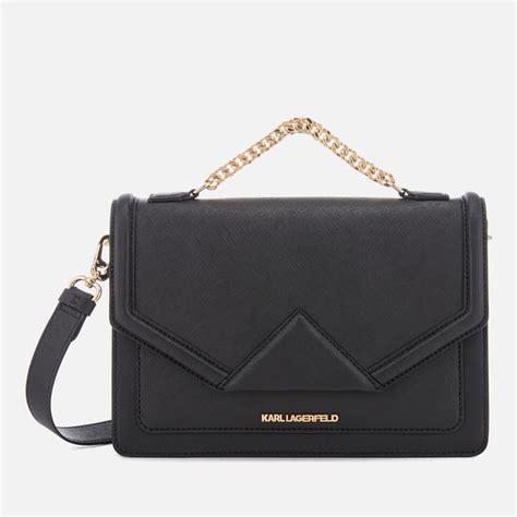 Karl Lagerfeld Women S K Klassik Shoulder Bag Black Gold We Ve Got Top Products At Great