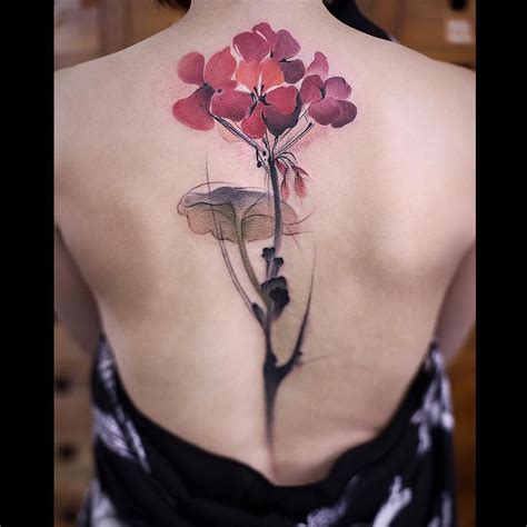 Newtattoo Flower Spine Tattoos Spine Tattoos For Women Floral Back