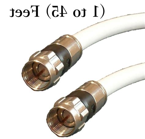 White Rg 6 Coaxial 75 Ohms Cable For Indooroutdoor Catv