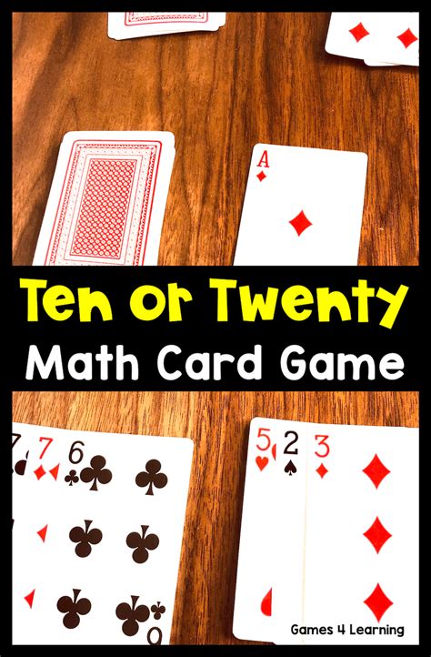 7 Simple Math Card Games In 2020 Math Card Games Card Games Math