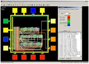 In this pmos transistor acts as a pun and the nmos transistor is acts as a pdn. Microwind - A CMOS layout tool