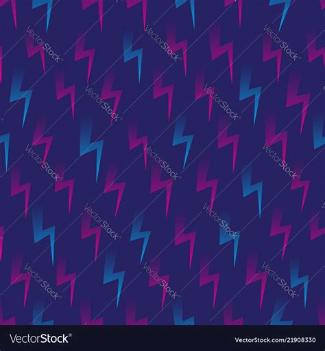 Thunder Icon Seamless Pattern Royalty Free Vector Image