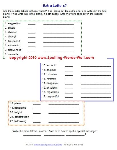 7 Best Images Of Free Printable Spelling Activities Printable
