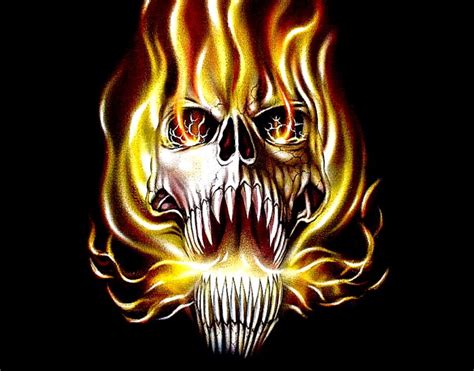 Flaming Skull Wallpapers Cool Hd Wallpapers