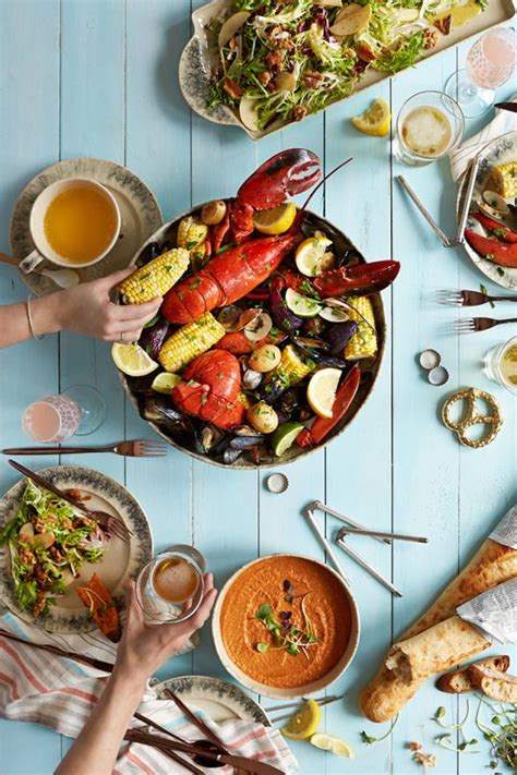 Lobster dinner party time seafood party summer party clam bake throw a party fall party crawfish party anniversary parties. Let's Get Cracking: A Summer Clambake | Food menu, Food ...