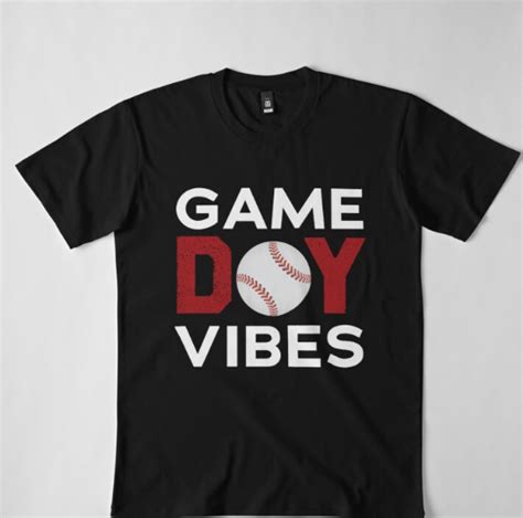 Game Day Vibes Baseball Fan Shirt T Idea For Baseball Lovers College Football Mom