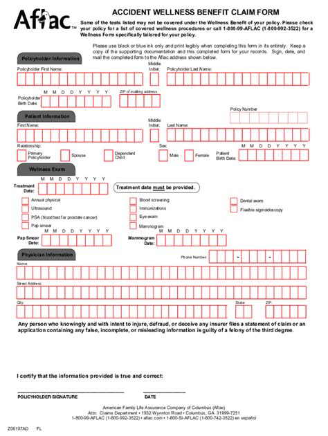 Aflac Claim Forms Fill Out And Sign Printable Pdf Template Signnow