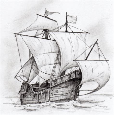 Cavar Abrazo Dirigir Dibujos A Lapiz De Barcos Galantería Operador Hobart
