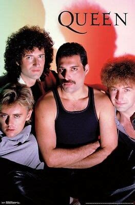 Queen is freddie mercury, brian may, roger taylor and john deacon and they play rock n' roll. QUEEN - BAND POSTER - 22x34 - MUSIC 16982 | eBay