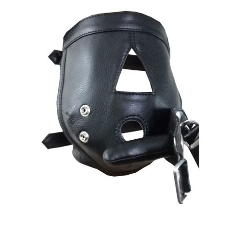 Genuine Cowhide Leather Costume Reenactment Gear Padded Mask Hood With