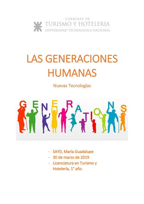 Linea Del Tiempo De Las Generaciones Humanas