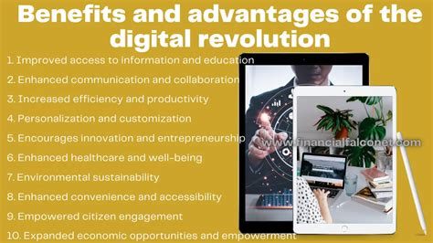 Benefits And Advantages Of The Digital Revolution Financial Falconet