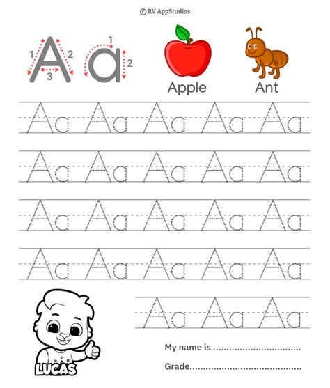 Drawing Pages Kids Printable Alphabet Tracing Worksheets Pdf Free