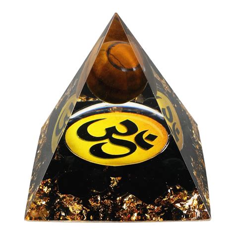 Buy Handmade Orgone Pyramid Kit For Positive Energy Tiger Eyes Crystal